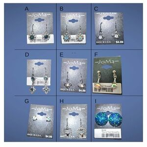 JoMa NWT Earrings 3 For $10 Gold Silver Dangle Hook Drop